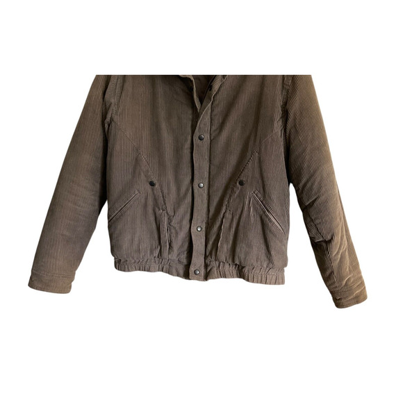 Woodlands Men's Large Vintage Jacket Corduroy Quilted David Peyser Snap Pockets - Picture 12 of 13